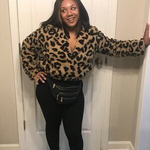 Faux Sherpa Oversized Jacket Taupe Fashion Nova